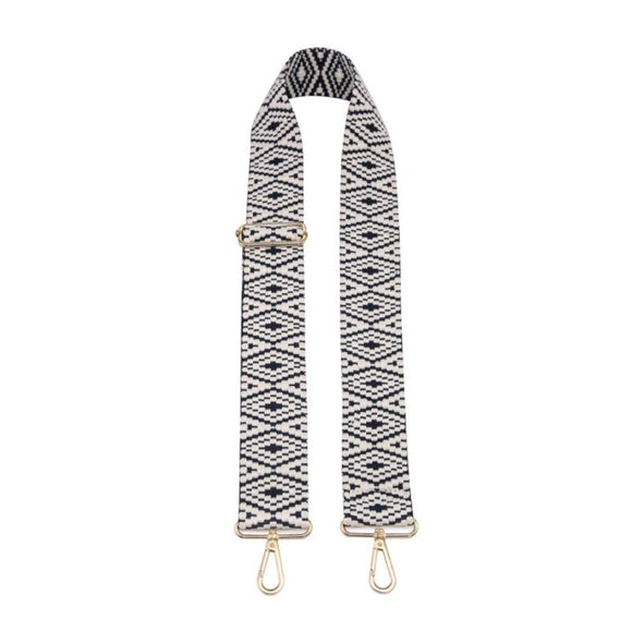 Blue & Wht Bohemian Guitar Straps